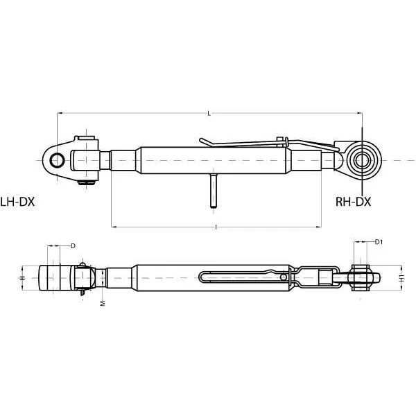 CBM - 3PCGH3246 - Obere Zugstange Auge/Ringe 460, M36 Kat. 3/3 CBM
