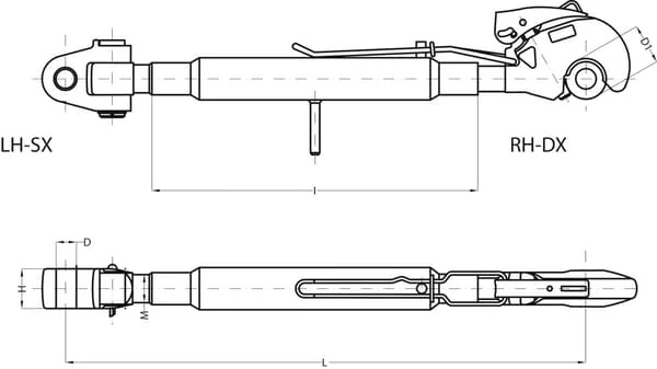 CBM - 3PGCGH3246 - Schubstange mit Haken