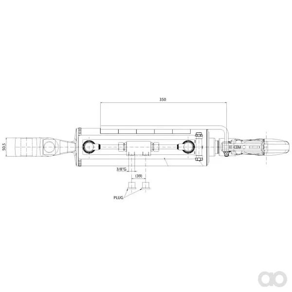 CBM - 3PHGCA240332 - Hydraulischer Oberlenker Kat.3