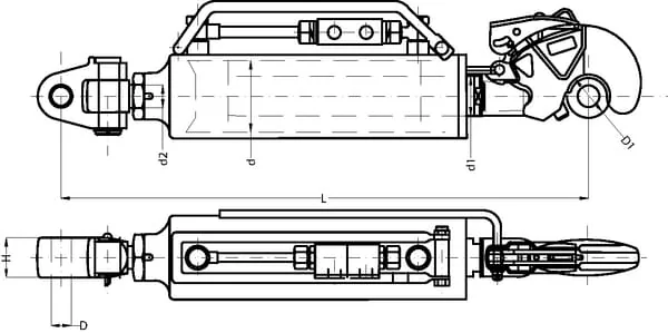 CBM - 3PHGCC1VS - Hydraulischer Toplink Kat.4
