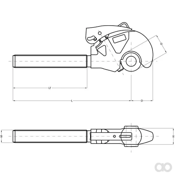 CBM - G3PC691SX - Oberer Verbindungsfanghaken Kat. 3