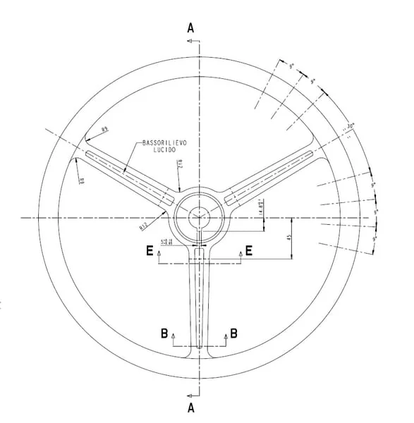 Cobo - 00320171 - Lenkrad Diameter 350mm 24,52 Nabe