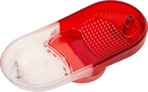 Cobo - 0212440200 - Leuchtenglas Transparent/Rot/Bernsteinfarben Rechteckig Hinten/Links