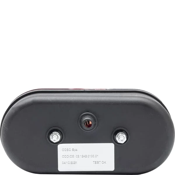 Cobo - 0212450000 - Rueckleuchte Rund 12/24V Bernstein/Rot Aufgeschraubt 162,5x AMP Stecker – Hinten Rechts