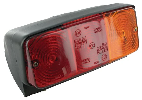 Cobo - 02209000 - Rueckleuchte Rechteckig Rot/Bernstein Aufgeschraubt 4-Polig – Hinten Rechts