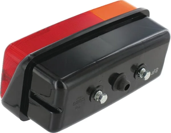 Cobo - 02449000 - Rueckleuchte Rechteckig Rot/Bernstein Aufschraubbar 160x AMP Stecker – Hinten Rechts