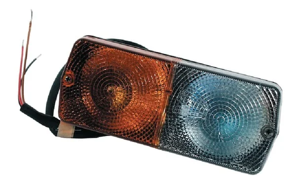 Cobo - 03189000 - Richtungs- Und Positionsleuchte Halogen Vorne Rechteckig 12V Gelb/Klar Angeschraubt 184x70x70mm – Rechts