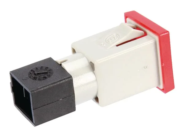 Cobo - 09450000 - Warnleuchte Quadratisch, 12/24V, Rot, Aufschraubbar, 22,5x22,5x
