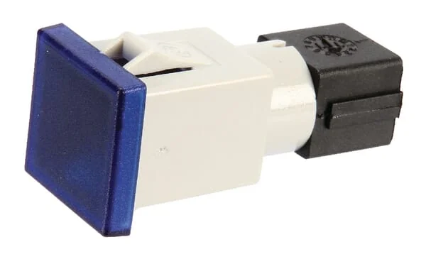 Cobo - 09452000 - Warnleuchte Quadratisch, 12/24V, Blau, Aufschraubbar, 22,5x22,5x