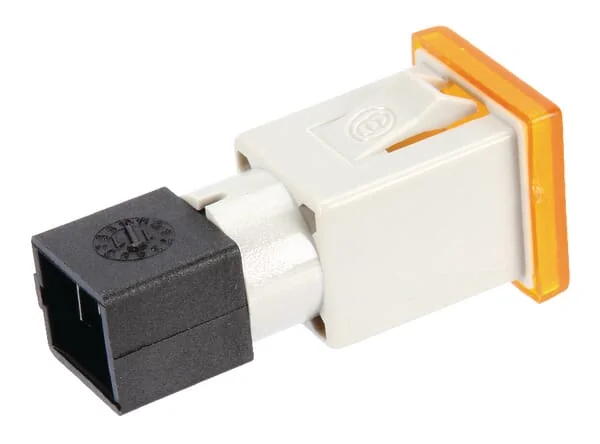 Cobo - 09454000 - Warnleuchte Quadratisch, 12/24V, Orange, Aufschraubbar, 22,5x22,5x