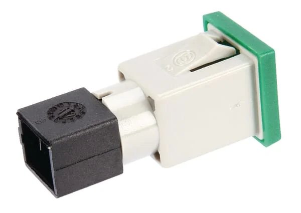Cobo - 09456000 - Warnleuchte Quadratisch, 12/24V, Gruen, Aufschraubbar, 22,5x22,5x