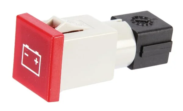 Cobo - 09457000 - Warnleuchte Quadratisch, 12/24V, Rot, Aufschraubbar, 22,5x22,5x