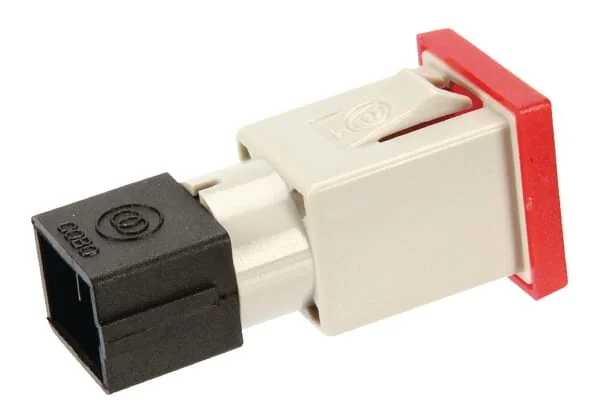 Cobo - 09460000 - Warnleuchte Quadratisch, 12/24V, Rot, Aufschraubbar, 22,5x22,5x
