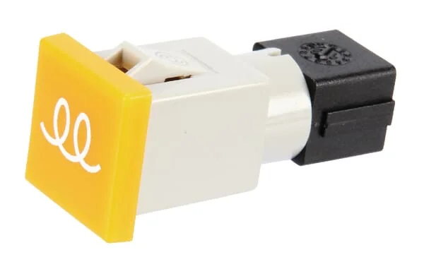 Cobo - 09461000 - Warnleuchte Quadratisch, 12/24V, Gelb, Aufschraubbar, 22,5x22,5x