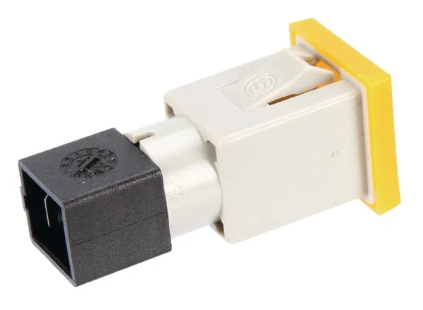 Cobo - 09461000 - Warnleuchte Quadratisch, 12/24V, Gelb, Aufschraubbar, 22,5x22,5x