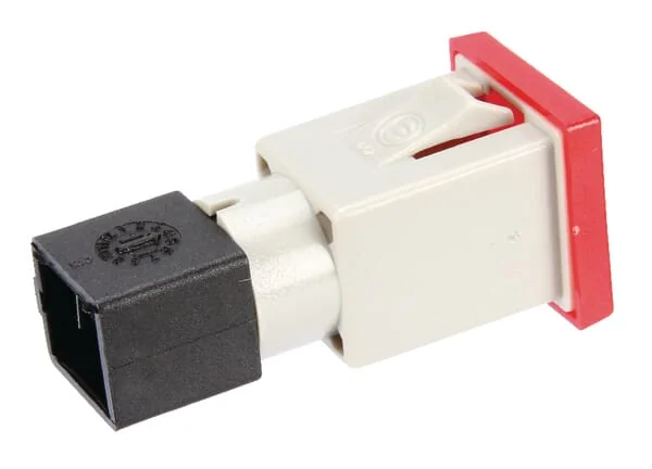 Cobo - 09463000 - Warnleuchte Quadratisch, 12/24V, Rot, Aufschraubbar, 22,5x22,5x