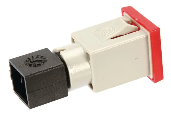 Cobo - 09472000 - Warnleuchte Quadratisch, 12/24V, Rot, Aufschraubbar, 22,5x22,5x