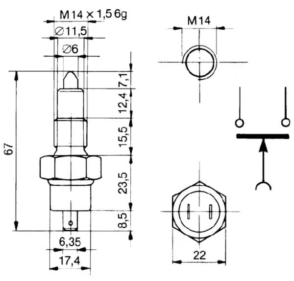 Cobo - 17125000 - Bremslichtschalter