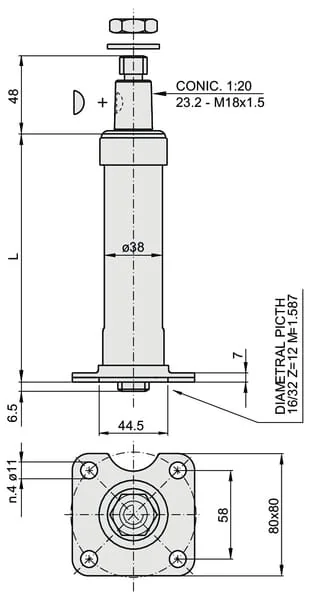 Cobo - COTPB400 - Lenksaule CSF0110400C