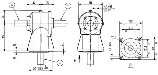 Comer - 141012 - Getriebe LF-141A 1:1.47