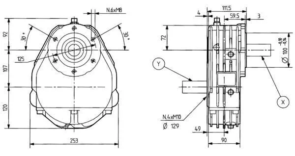 Comer - 624013HL - Getriebe A-624A 1:3.5