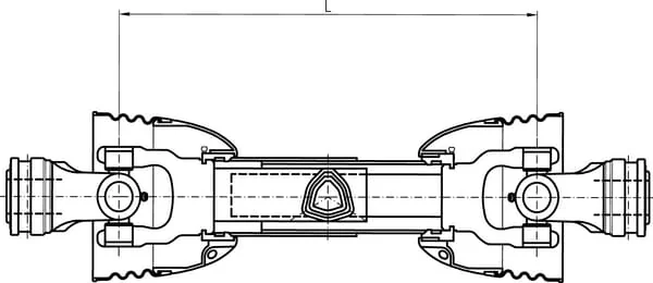 Comer - T901010ENC12C12 - PTO-Welle T90 L: 1010mm