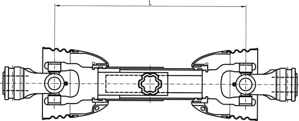 Comer - V801210ENC12B04 - PTO-Welle V80 L: 1210mm Mit Scherbolzenkupplung