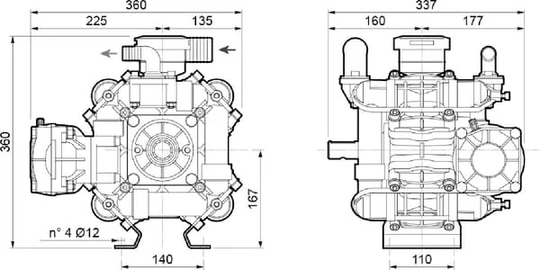 Comet - 61090002 - Pumpe BP171K AEP 1"3/8-1"3/8