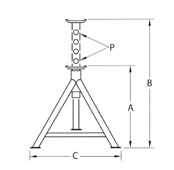 Compac - CAX8G2 - Achsständer 8 Tonnen