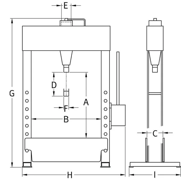 Compac - HP25 - Werkstattpresse 25 t