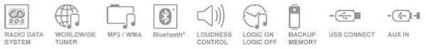 Continental - TR7412UB - Radio Continental 12V BT