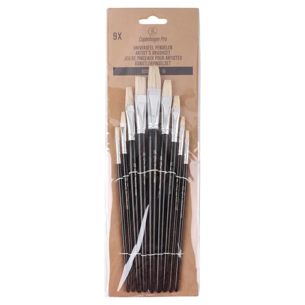 Copenhagen Pro - CP2314953 - Künstlerpinsel-Set 9-teilig