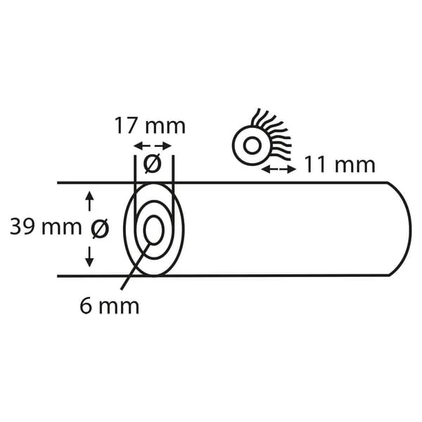 Copenhagen Pro - CP2330053 - Wandfarbroller IV Stern, Vestan 11mm 10cm (2x)