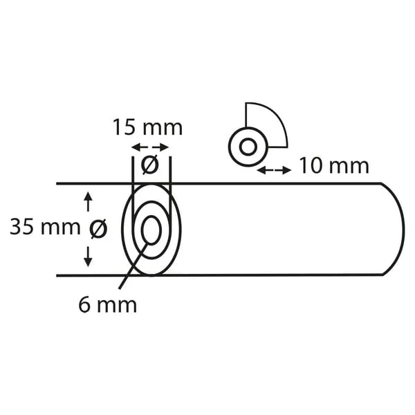 Copenhagen Pro - CP2330063 - Wandfarbroller IV Stern, Struktur 10mm 10cm (2x)