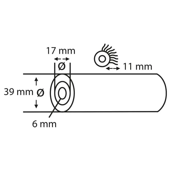 Copenhagen Pro - CP2331013 - Farbroller V-Stern, Nylon 11mm 10cm (2x)