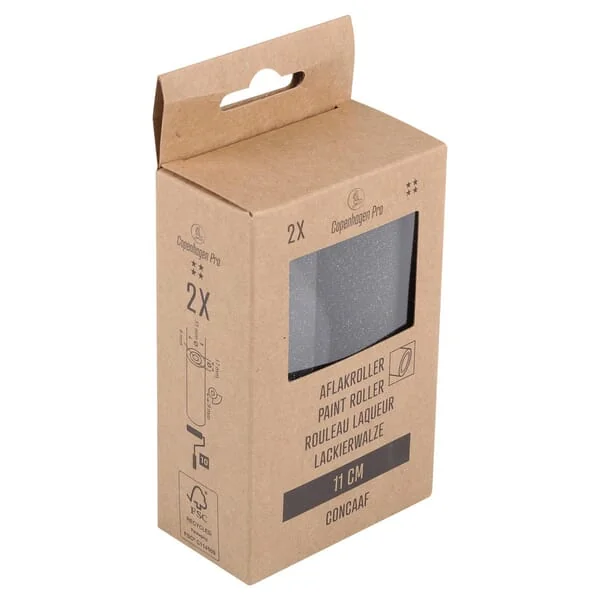 Copenhagen Pro - CP2331083 - Farbroller IV-Stern, Schwarzer Schaum SF Konkav 11cm (2x)