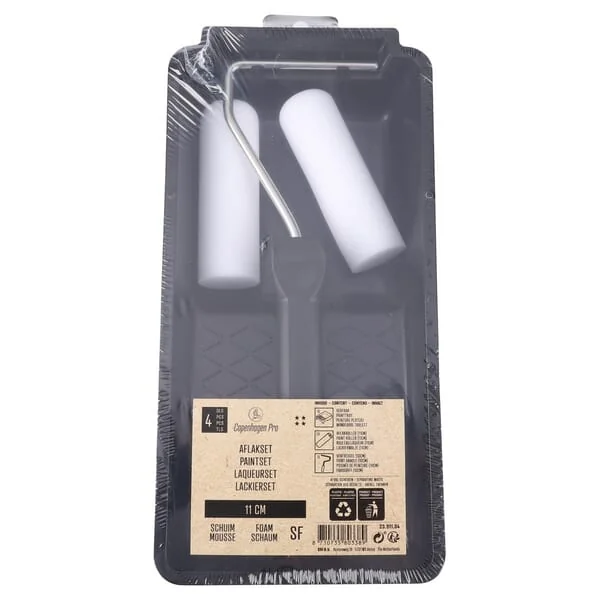Copenhagen Pro - CP2391104 - Mal-Set Wanne + Rolle, IV Sterne, Schaum SF Abgerundet 11cm, 4 Stk.
