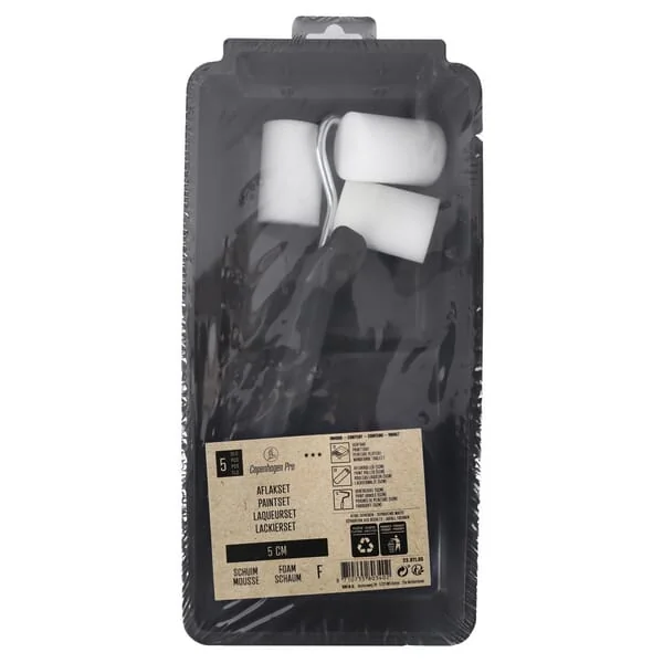 Copenhagen Pro - CP2391106 - Mal-Set Wanne + Rolle, III Sterne, Schaum F Gerade 5cm, 5 Stk.