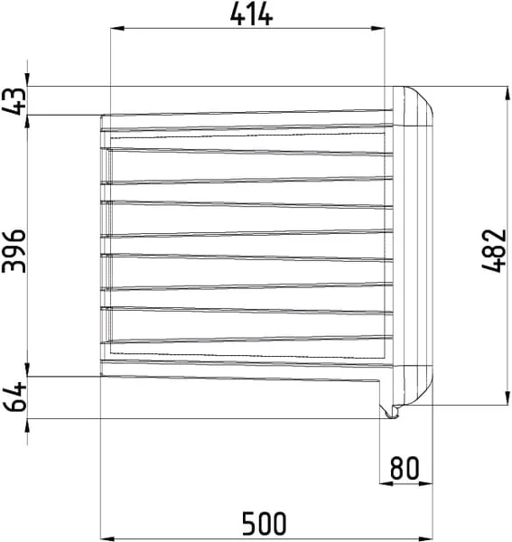 Daken - DK81005 - Werkzeugkasten 500x685x500mm, 109l Fassungsvermoegen, Schwarz Kunststoff, Arka Von Daken