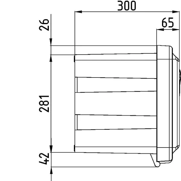 Daken - DK81105 - Werkzeugkasten 350x750x300mm, 47,5l Fassungsvermoegen, Schwarz Kunststoff, Just 81105 Von Daken