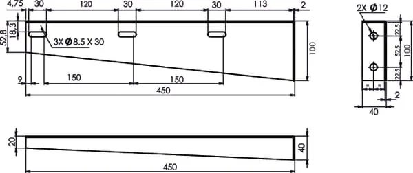 Daken - DK88512 - Montage-Bracket-Satz