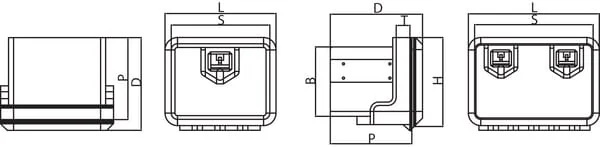Daken - V5030 - Dachdecker Werkzeugkasten 480x400x400mm WELVET 81002
