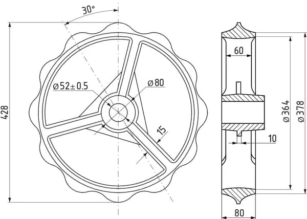Dal Bo - 15118 - 45CM Glattring