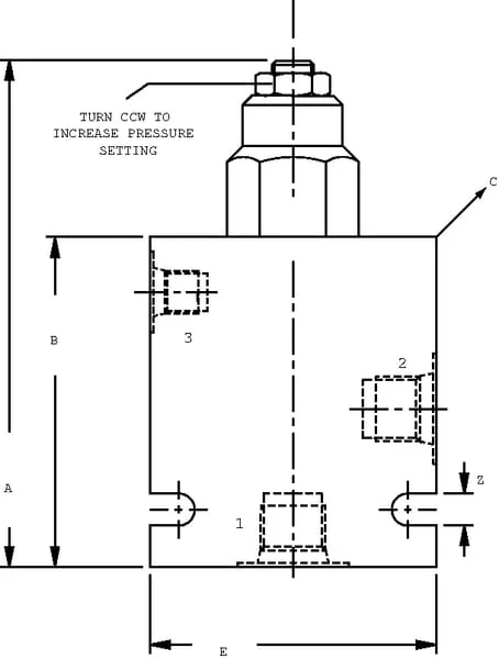 Danfoss - CB10AV2B1E1002 - Gegendruckventil 1x CB10AV2B1E1 A08