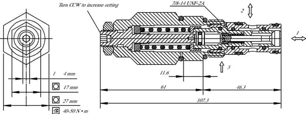 Danfoss - CB10AV2B1E100B00 - Gegendruckpatrone CB10AV2B1
