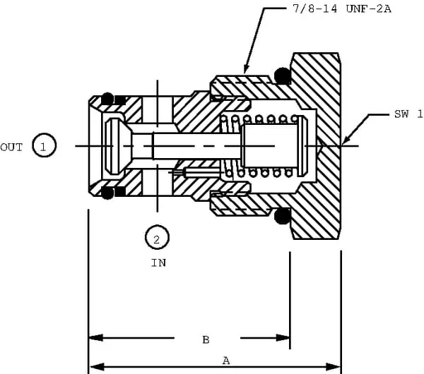 Danfoss - CP1002B0005 - Rueckschlagventilpatrone
