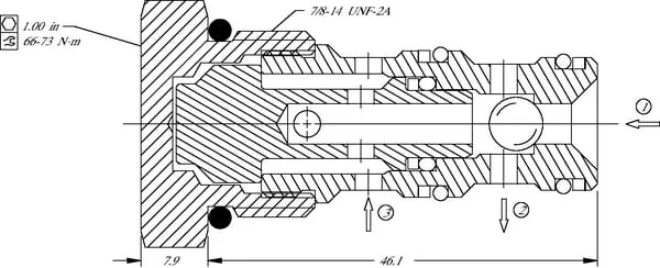Danfoss - CP1204B00 - Wechselventil CP120-4-B-00