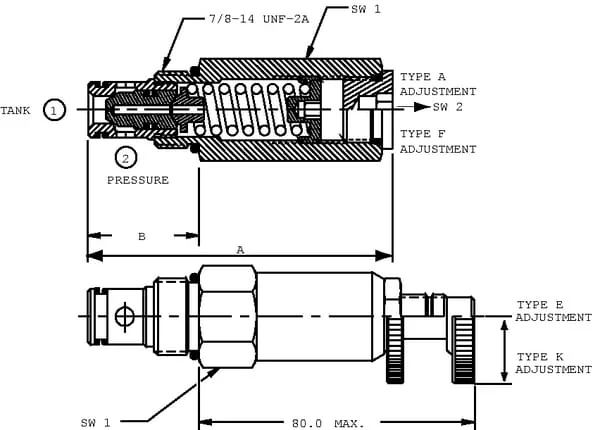Danfoss - CP2001B0EC - Druckregelventil-Patrone