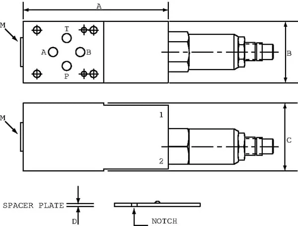 Danfoss - CP2001M03001 - Druckregelventil CP2001B0AC NG06