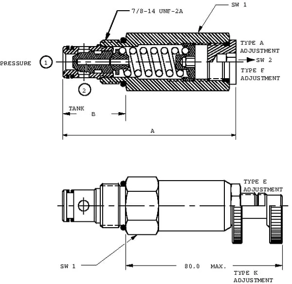 Danfoss - CP2003B0AC - Druckregelventil-Patrone